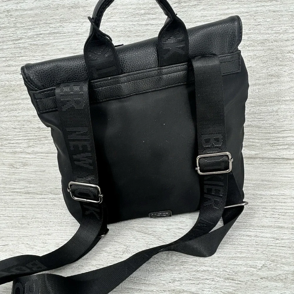 Botkier New York Black Nylon Backpack Zip Pockets Tassel Adjustable Straps